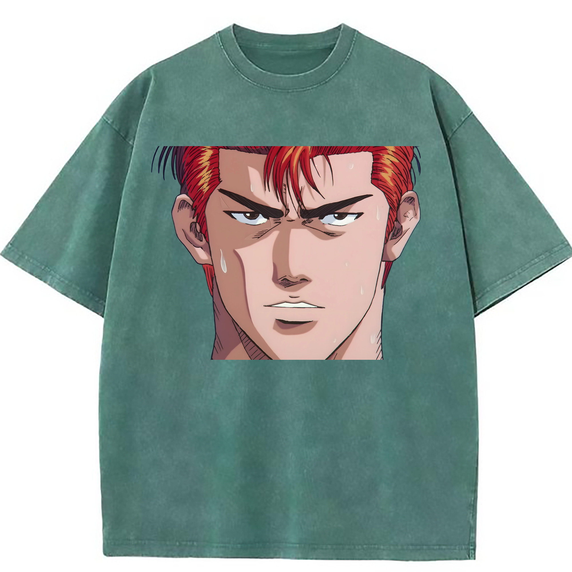 （画像用） SLAM DUNK／スラムダンク 綿100% ヴィンテージ風 半袖Tシャツ（フロントプリント）